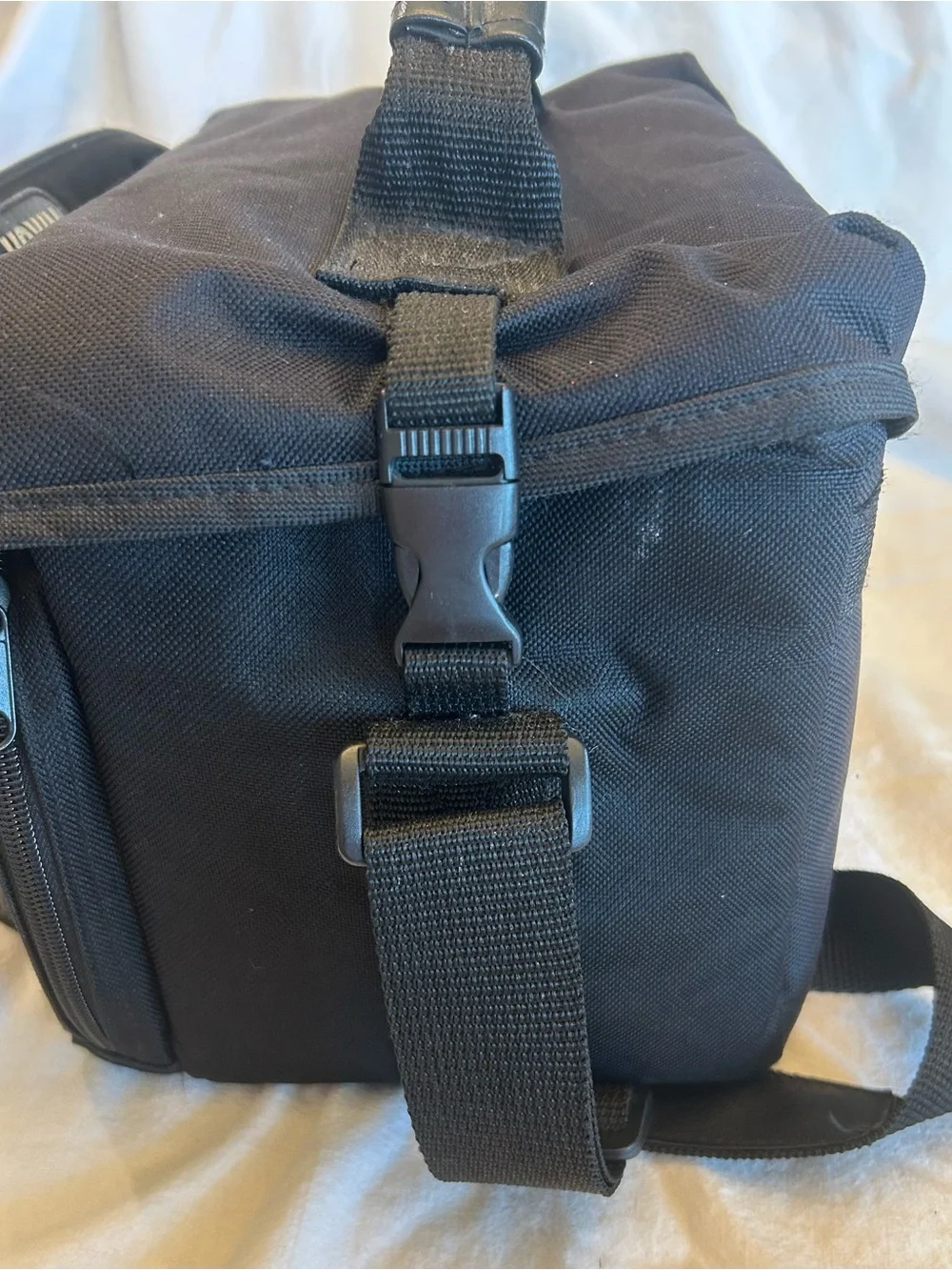 Nikon Camera Shoulder Bag Black Canvas with Adjustable Strap